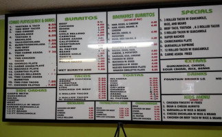 La Cabana Mexican Express menu