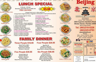 Beijing Chinese Delivery In Winter Haven,fl menu