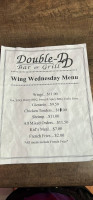 Double-dd And Grill menu