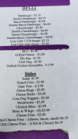 Bud Cheryl's Ice Cream Shoppe menu