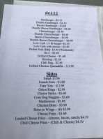 Bud Cheryl's Ice Cream Shoppe menu