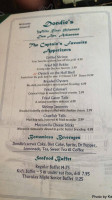 Dondie's White River Princess menu