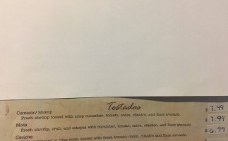 Marisco's El Capitan menu
