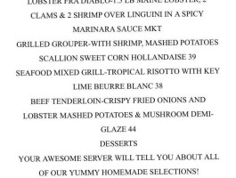 J&j Seafood And Grill menu