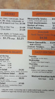 D's Riverside Diner menu