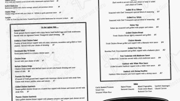 Fountain City Grille menu