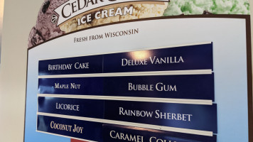 Northwoods Greenhouse Ice Cream menu