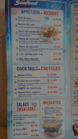 Mariscos Don Beto menu
