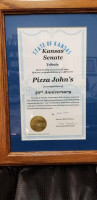 Pizza Johns menu