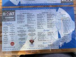 The Boat Fish Chips menu