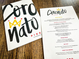 Coronato menu