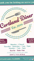 Cortland Diner inside