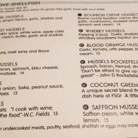 Penn Cove Shellfish menu