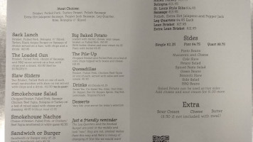Taylor's Smokehouse And Tavern menu