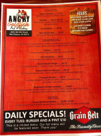 Angry Goldfish Pub Eatery menu