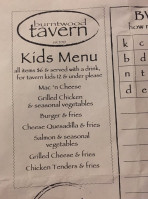 Burntwood Tavern Orlando menu