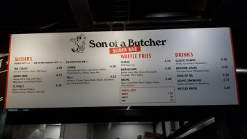 Son Of A Butcher menu