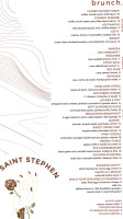 Saint Stephen menu