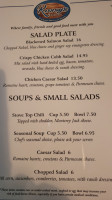 Rossy's Place menu