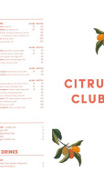 Citrus Club menu