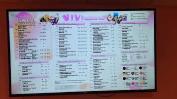 Vivi Bubble Tea menu