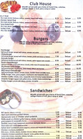 Sugar Grove Cafe menu