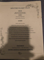 Chef Vola's menu