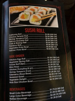 Fujiyama Hibachi Sushi menu