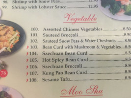 Ocean Pearl menu