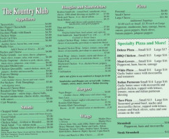 Kountry Klub menu