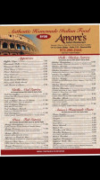 Amore's Pasta Pizza menu