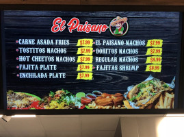 El Paisano At The Rise menu
