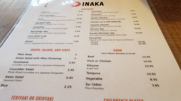 Inaka menu