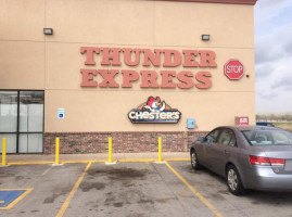 Thunder Express Stop outside