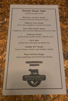 Spencer's Chophouse Tavern menu
