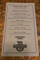 Spencer's Chophouse Tavern menu
