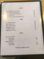 Ginger Cafe menu