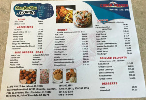 Conch Heaven menu