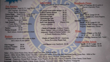 Crisfield American Legion #16 menu