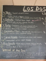 Los Dos Mexican Cuisine menu