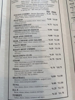 Mancino's Pizza Grinders menu