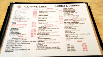 Fluffy's Kitchen menu