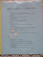Mongkon Cafe menu