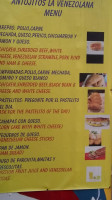 Antojitos La Venezolana menu