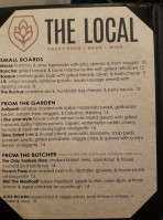 The Local menu
