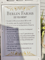 Berlin Farms menu