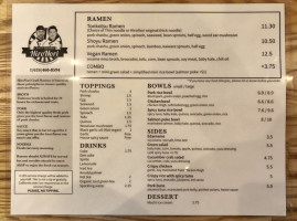 Hironori Craft Ramen menu