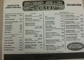Seafood Seller Cafe menu