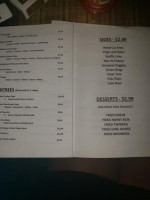 Corner Cafe Winery menu