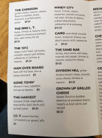 The Sandwich menu